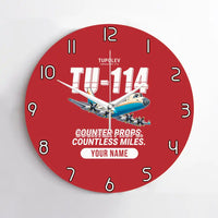 Thumbnail for Tupolev Tu-114 - Cartoon + Name - No Frame - Red