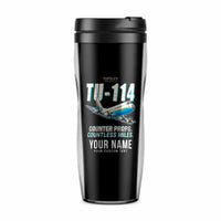 Thumbnail for Tupolev Tu-114 - Cartoon + Name - Plastic (No Holder) - Black