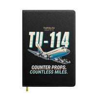Thumbnail for Tupolev Tu-114 - Cartoon - Notebook - Black