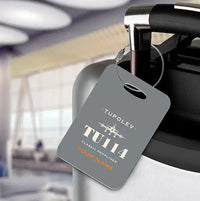 Thumbnail for Tupolev Tu-114 - Heritage + Name - Luggage Tag - Gray