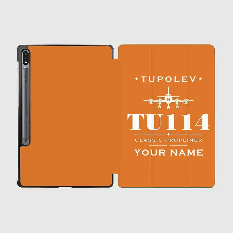 Tupolev Tu-114 - Heritage + Name - Samsung Tablet - Orange
