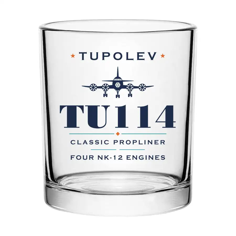 Tupolev Tu-114 - Heritage - Special Whiskey Glass