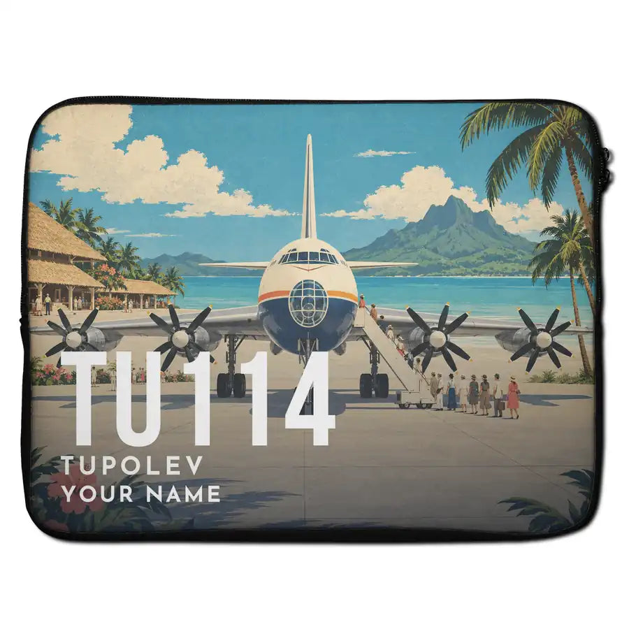 Tupolev Tu-114 - Laptop Sleeve + Name
