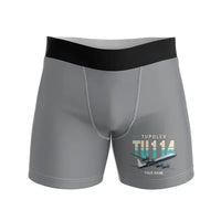 Thumbnail for Tupolev Tu-114 - Men Boxers - Original + Name - Gray