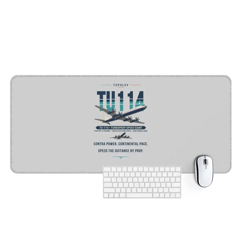 Tupolev Tu-114 - Original - Desk Mat - Light Gray