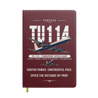 Thumbnail for Tupolev Tu-114 - Original - Notebook - Dark Red