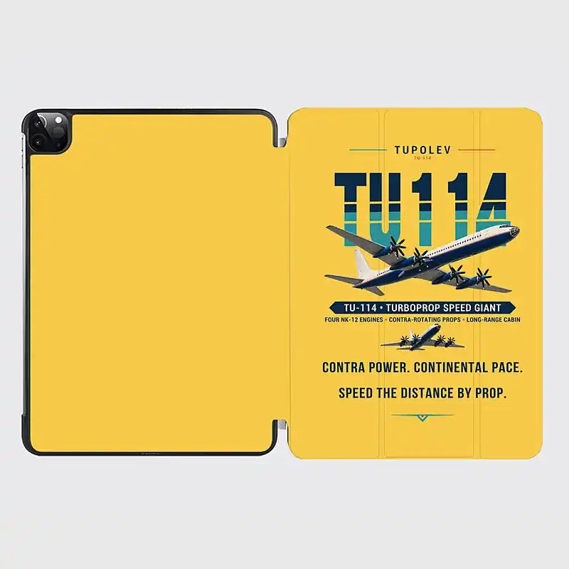 Tupolev Tu-114 - Original - iPad Case - Yellow