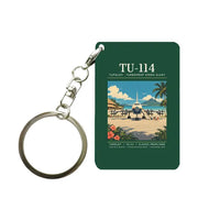 Thumbnail for Tupolev Tu-114 - Poster - Key Chain - Dark Green