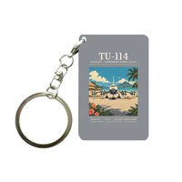 Thumbnail for Tupolev Tu-114 - Poster - Key Chain - Gray