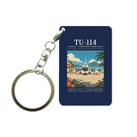 Thumbnail for Tupolev Tu-114 - Poster - Key Chain - Navy Blue