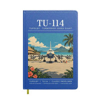 Thumbnail for Tupolev Tu-114 - Poster - Notebook - Blue