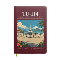 Thumbnail for Tupolev Tu-114 - Poster - Notebook - Dark Red