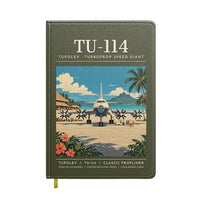 Thumbnail for Tupolev Tu-114 - Poster - Notebook - Green Army