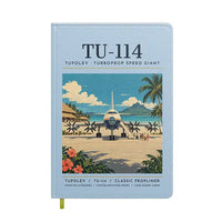 Thumbnail for Tupolev Tu-114 - Poster - Notebook - Light Blue