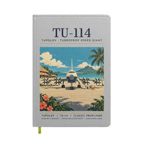 Thumbnail for Tupolev Tu-114 - Poster - Notebook - Light Gray