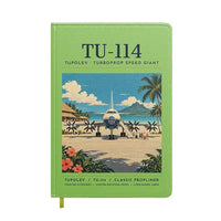Thumbnail for Tupolev Tu-114 - Poster - Notebook - Light Green