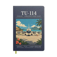 Thumbnail for Tupolev Tu-114 - Poster - Notebook - Navy Blue