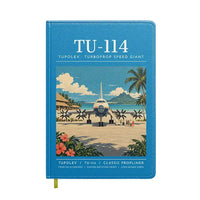 Thumbnail for Tupolev Tu-114 - Poster - Notebook - Turquoise