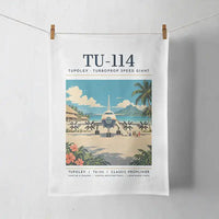 Thumbnail for Tupolev Tu-114 - Poster - Towel - White