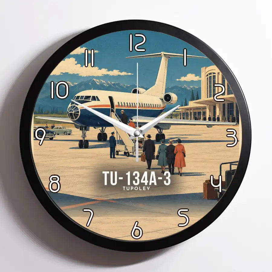 Tupolev Tu-134A-3 - 3D - Framed - Full Print
