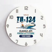 Thumbnail for Tupolev Tu-134A-3 - Cartoon + Name - No Frame - White