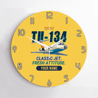 Thumbnail for Tupolev Tu-134A-3 - Cartoon + Name - No Frame - Yellow