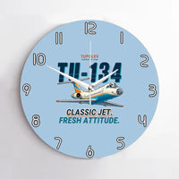 Thumbnail for Tupolev Tu-134A-3 - Cartoon - No Frame - Light Blue