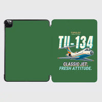 Thumbnail for Tupolev Tu-134A-3 - Cartoon - iPad Case - Green