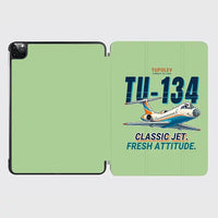 Thumbnail for Tupolev Tu-134A-3 - Cartoon - iPad Case - Light Green