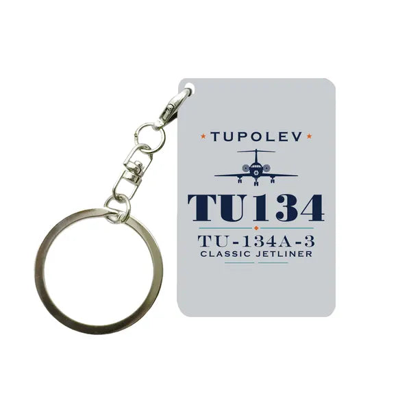 Tupolev Tu-134A-3 - Heritage - Key Chain - Light Gray