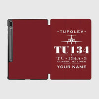Thumbnail for Tupolev Tu-134A-3 - Heritage + Name - Samsung Tablet - Dark Red