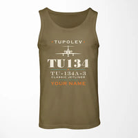 Thumbnail for Tupolev Tu-134A-3 - Heritage + Name - Tank Top - Green Army