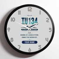 Thumbnail for Tupolev Tu-134A-3 - Original + Name - Framed - Light Gray