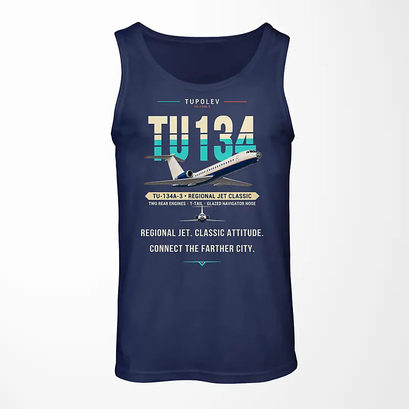Tupolev Tu-134A-3 - Original - Tank Top - Dark Blue
