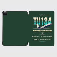 Thumbnail for Tupolev Tu-134A-3 - Original - iPad Case - Dark Green