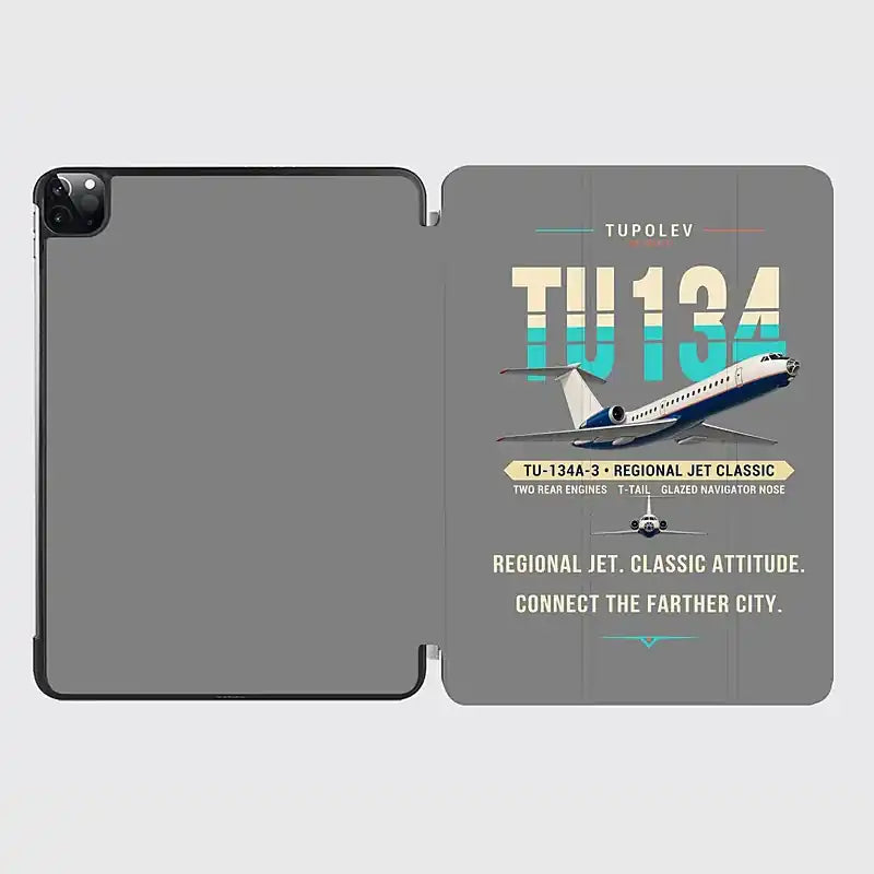 Tupolev Tu-134A-3 - Original - iPad Case - Gray