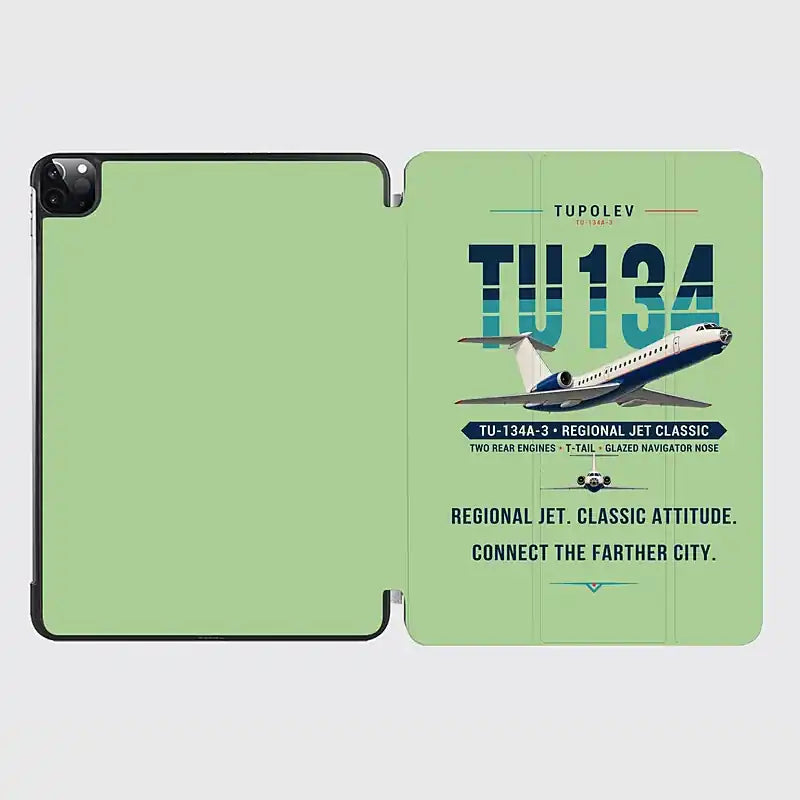 Tupolev Tu-134A-3 - Original - iPad Case - Light Green