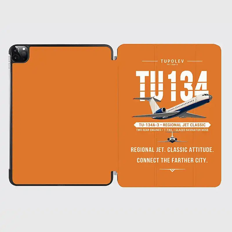 Tupolev Tu-134A-3 - Original - iPad Case - Orange