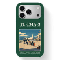 Thumbnail for Tupolev Tu-134A-3 - Poster - MagSafe iPhone 17 Pro - Dark Green