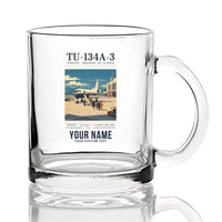Thumbnail for Tupolev Tu-134A-3 - Poster + Name - Coffee & Tea Glass