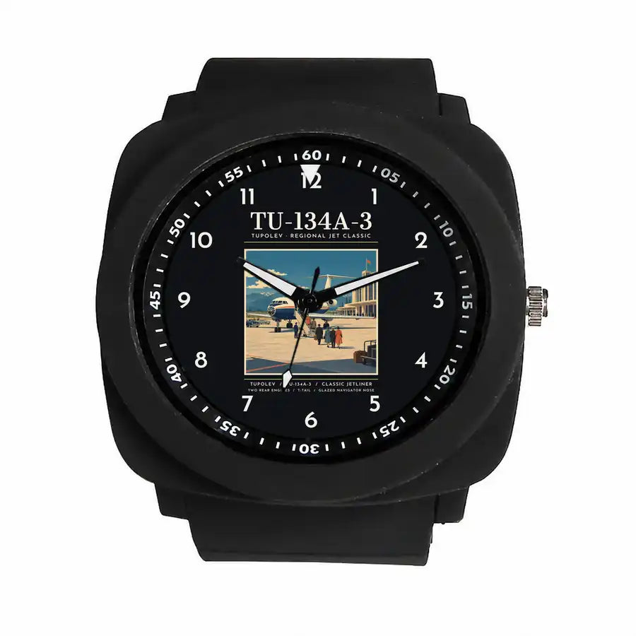 Tupolev Tu-134A-3 - Poster - Rubber Strap - Black