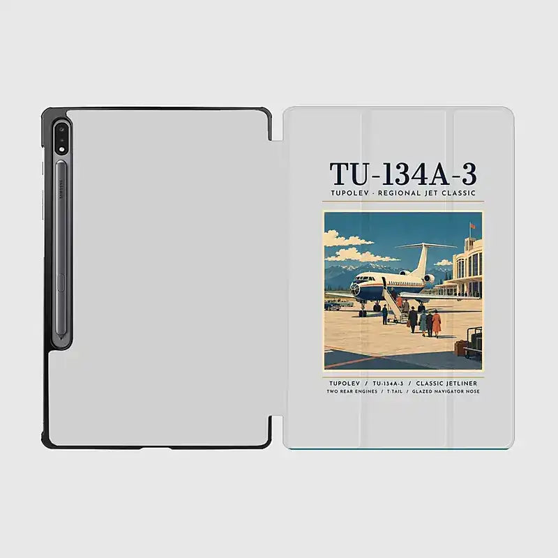 Tupolev Tu-134A-3 - Poster - Samsung Tablet - Light Gray