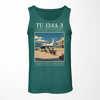 Thumbnail for Tupolev Tu-134A-3 - Poster - Tank Top - Green