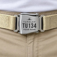 Thumbnail for Tupolev Tu-134A-3 - Seat Belt - Heritage + Name - Beige