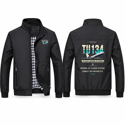 Tupolev Tu-134A-3 Stylish Jackets - Stand Collar - Original - Black