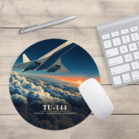 Thumbnail for Tupolev Tu-144 - 3D - Round Mouse Pad - Full Print