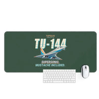 Thumbnail for Tupolev Tu-144 - Cartoon - Desk Mat - Dark Green
