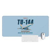 Thumbnail for Tupolev Tu-144 - Cartoon - Desk Mat - Light Blue