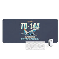 Thumbnail for Tupolev Tu-144 - Cartoon - Desk Mat - Navy Blue
