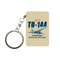Thumbnail for Tupolev Tu-144 - Cartoon - Key Chain - Beige